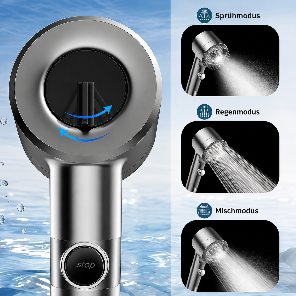 HydraPure™ – Duschkopf mit Wasserfilter